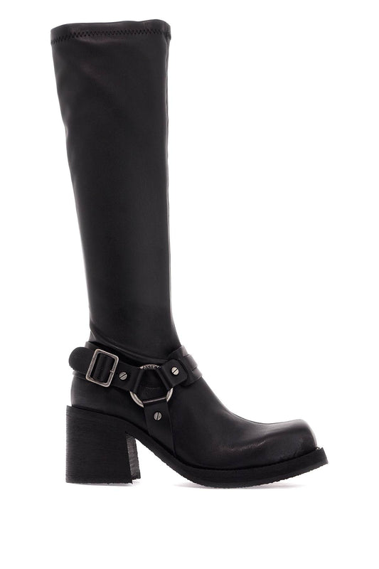 Buckle Boots With Buckle  - Black