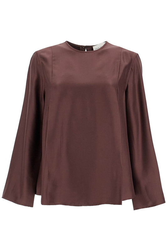 Silk Adalyn Blouse  - Brown