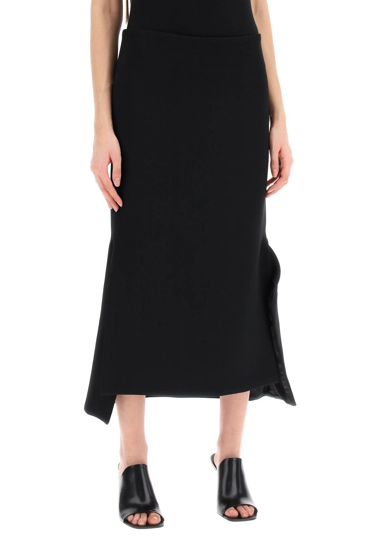 "adelfi Midi Skirt With  - Black