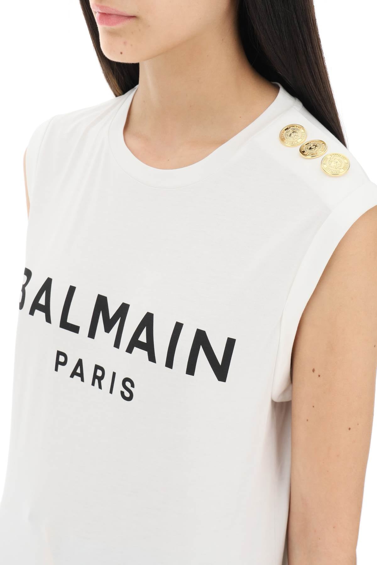 Logo Top With Embossed Buttons  - White