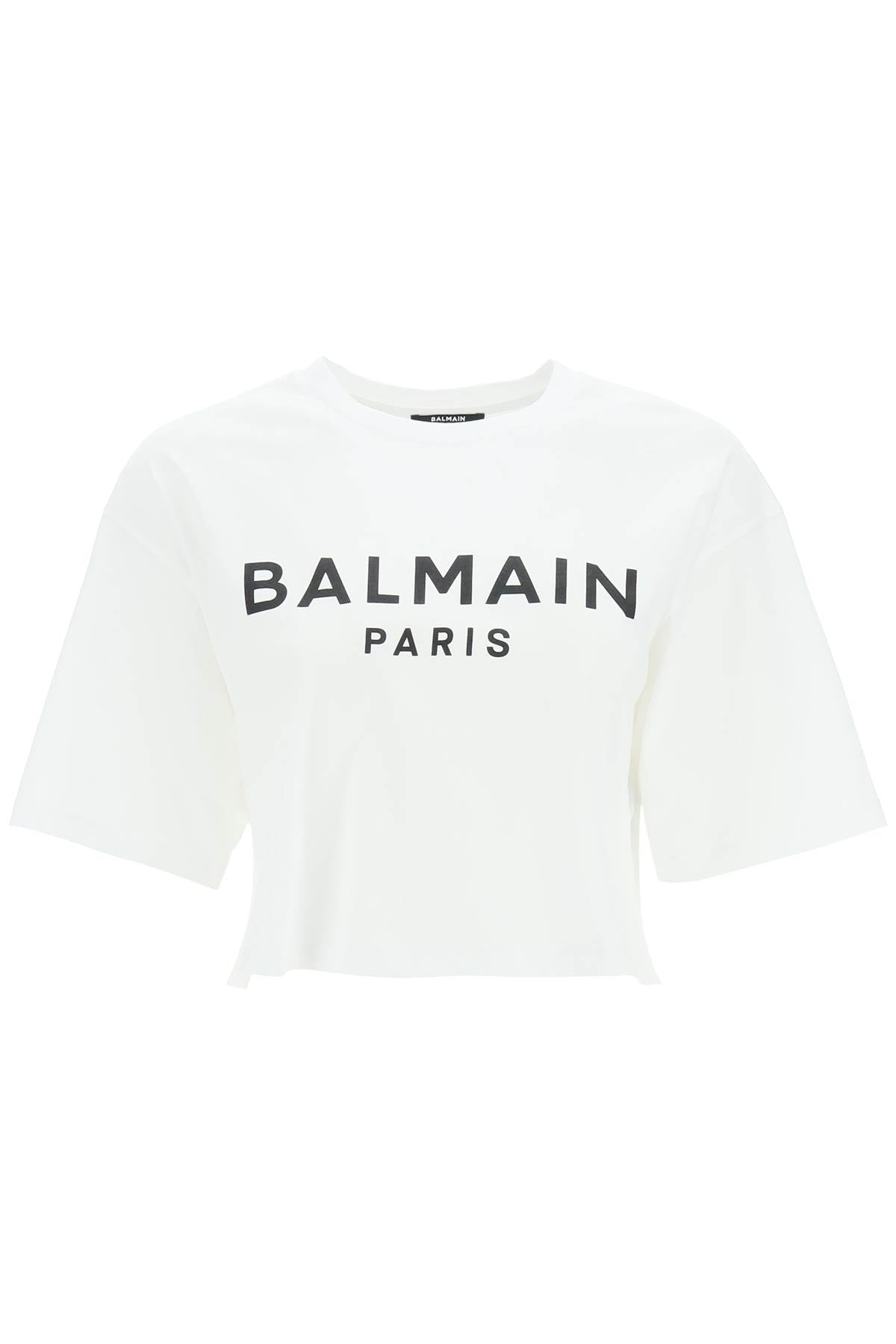 Logo Print Boxy T-shirt  - White