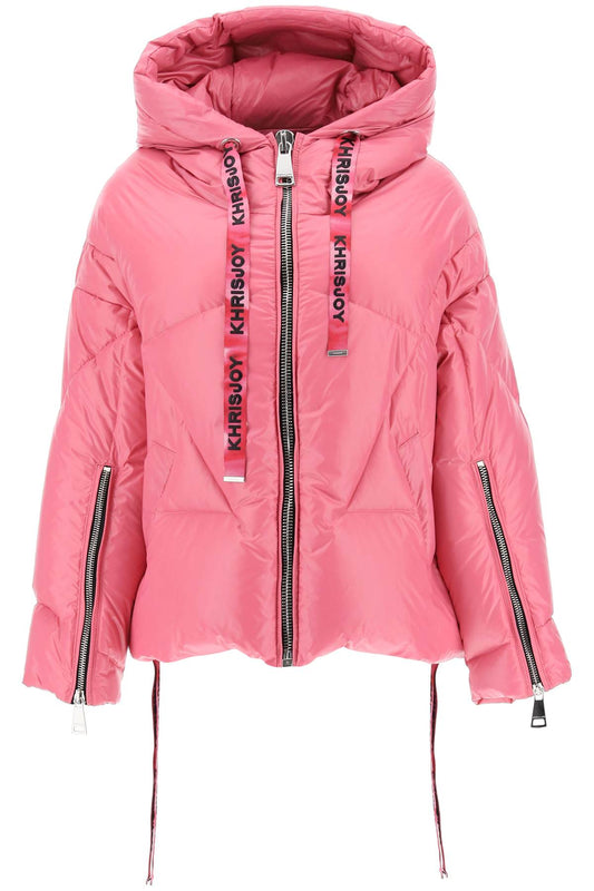 Khris Iconic Shiny Puffer Jacket  - Rosa