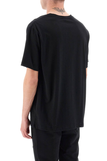 Logo Print T-shirt  - Black