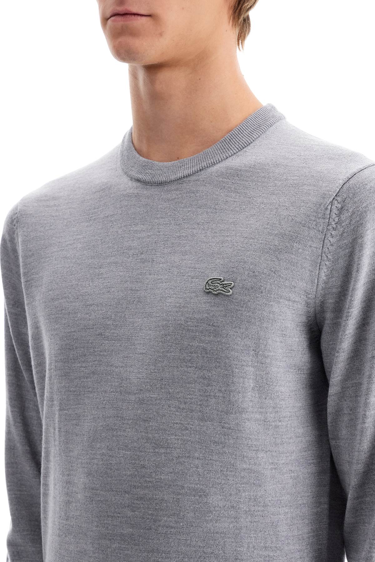 Wool Crewneck Pullover  - Grey