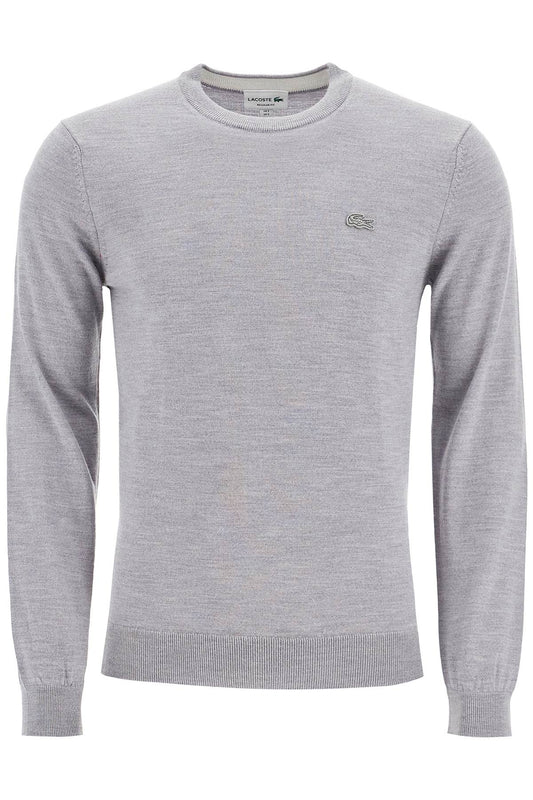 Wool Crewneck Pullover  - Grey