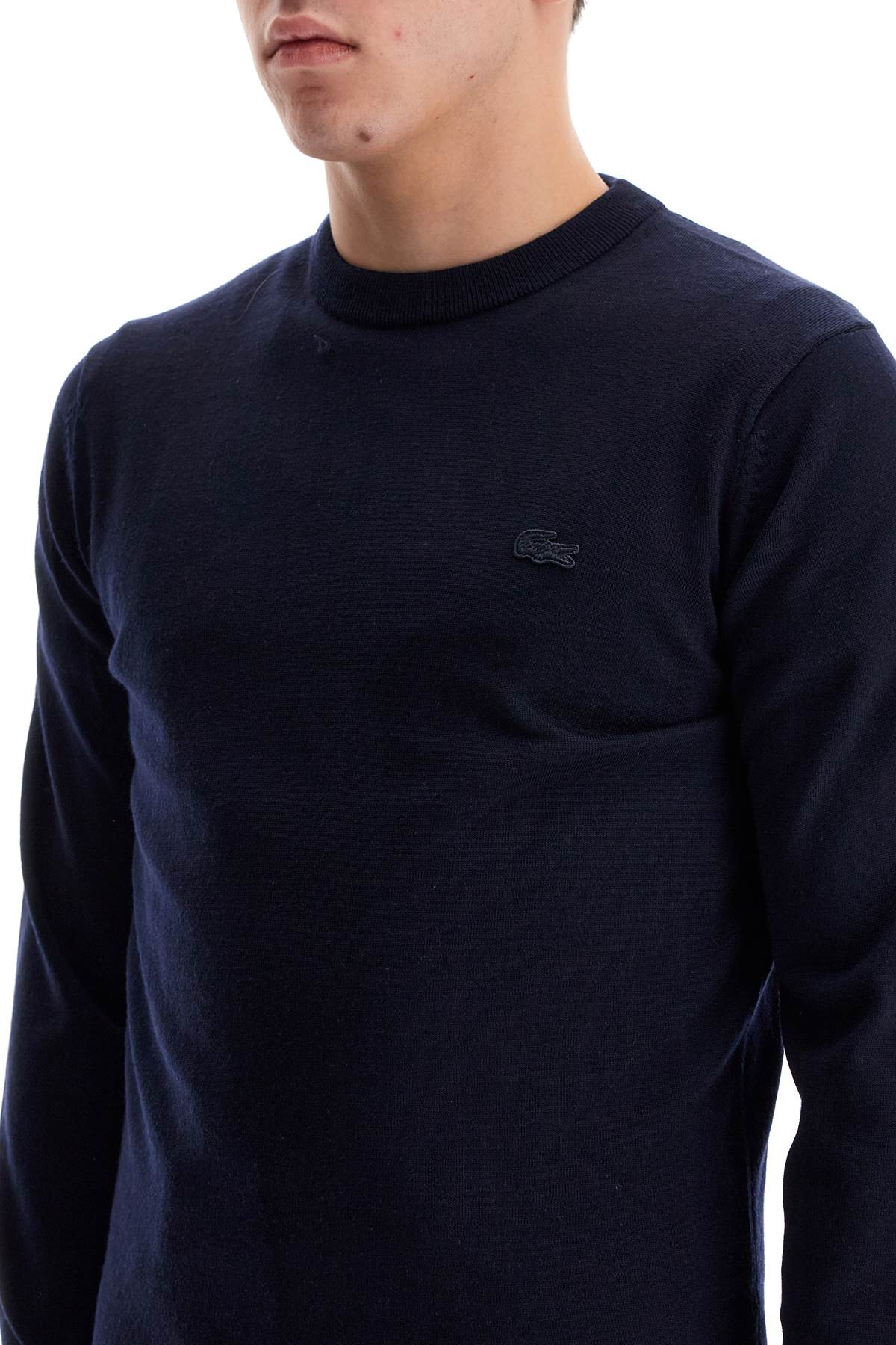 Wool Crewneck Pullover  - Blue