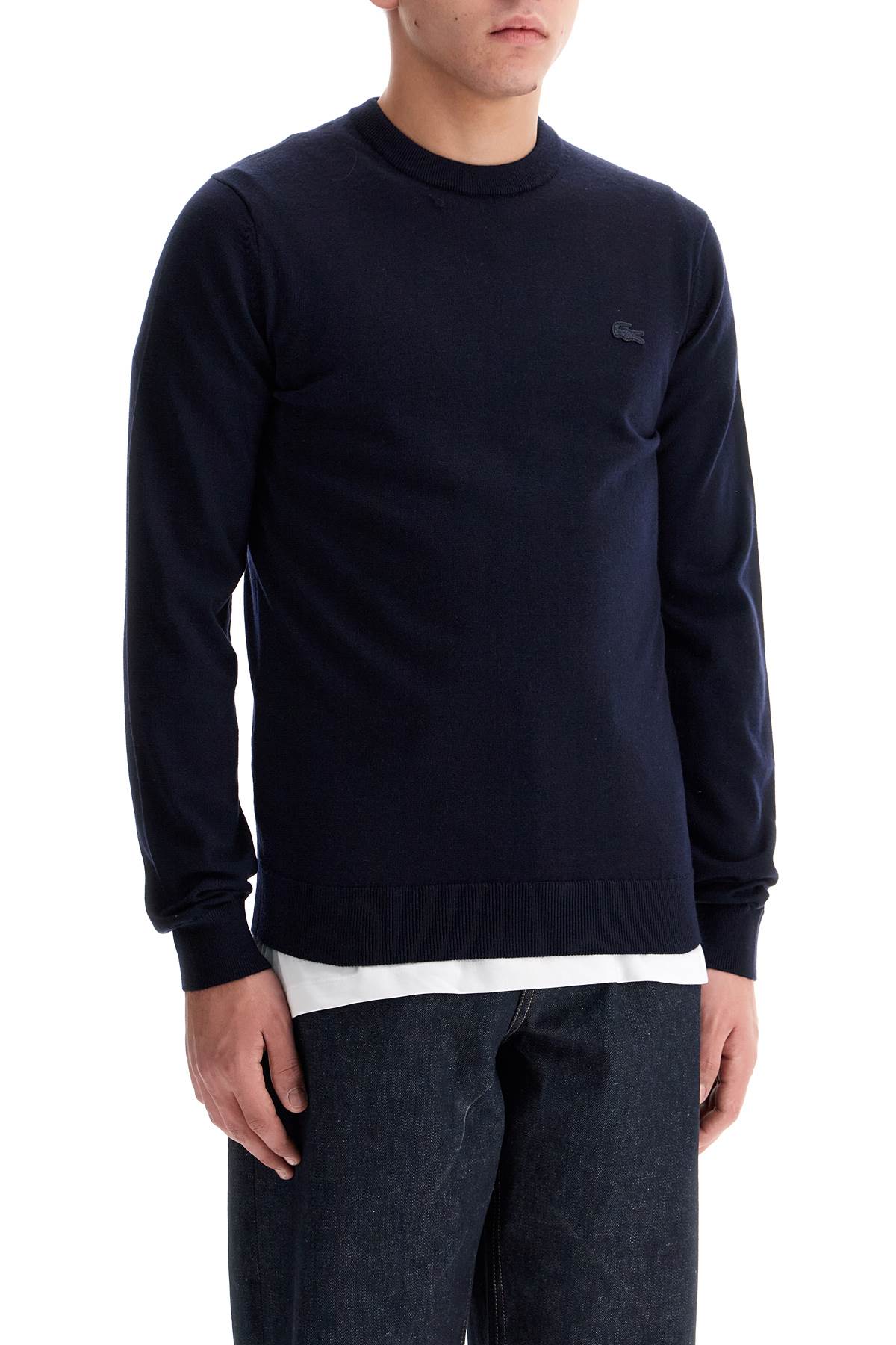 Wool Crewneck Pullover  - Blue