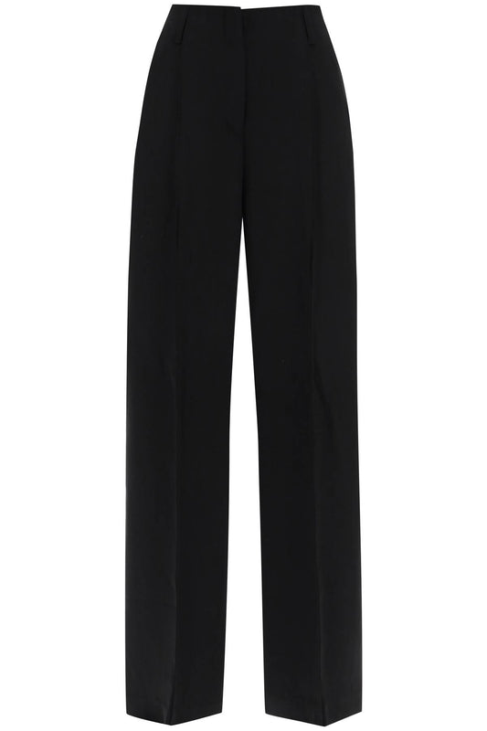 Wool-blend Tailored Pants  - Nero