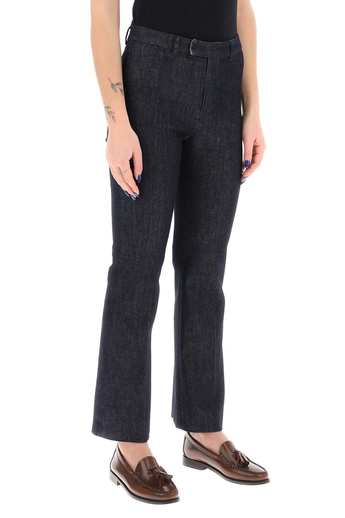 Alan Kick Flare Jeans  - Blue