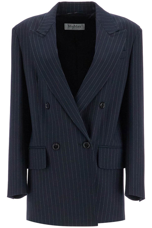 Textured Wool Blazer For  - Blue