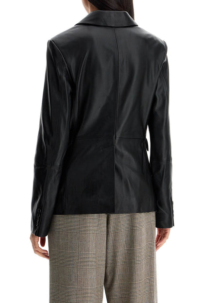 Aldo Leather Blazer  - Black