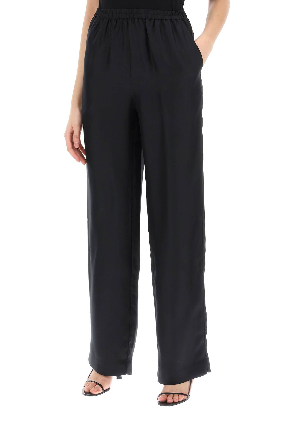 Alera Silk Pants Set  - Nero