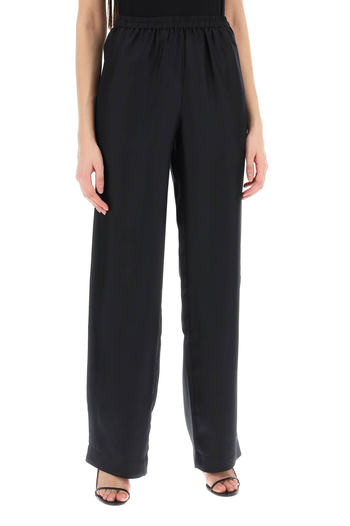 Alera Silk Pants Set  - Nero