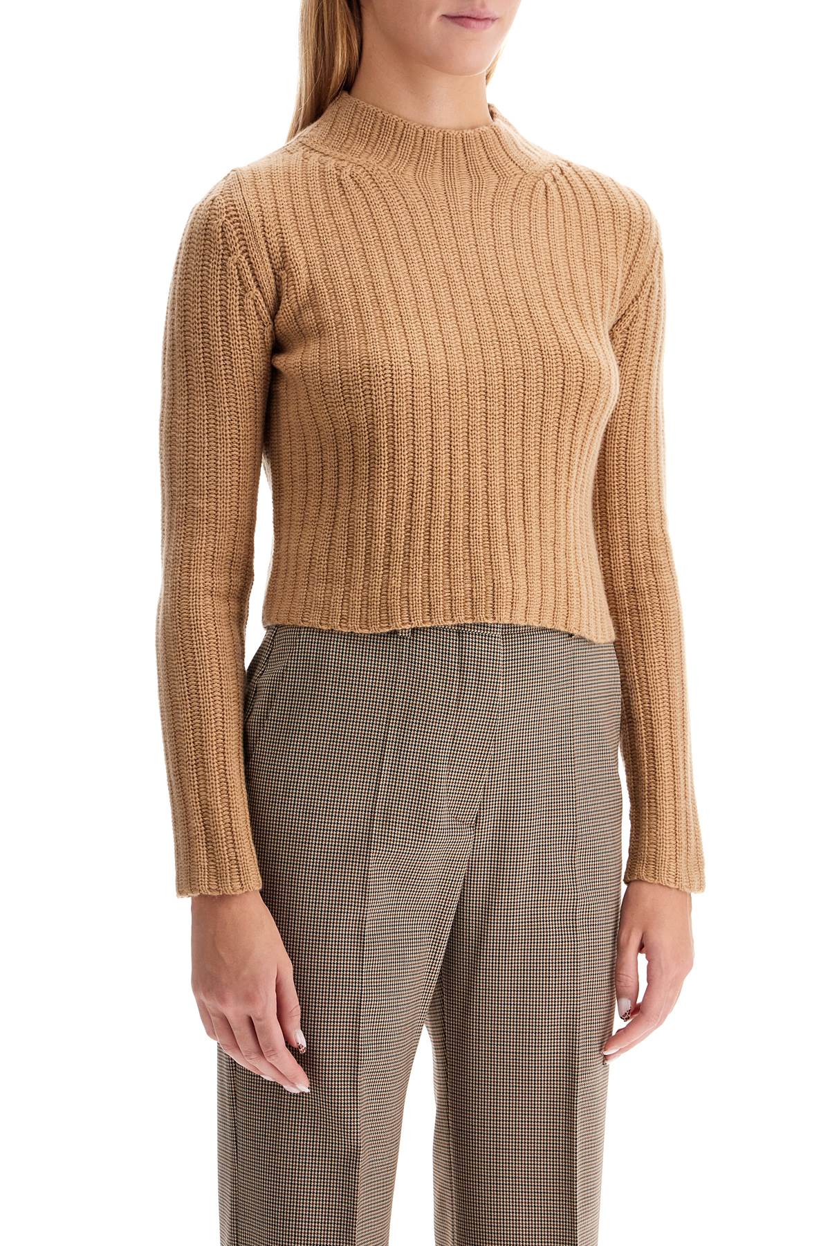 'aloa' Wool And Cashmere Knit  - Beige