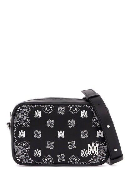 'bandana Embroidered Camera Bag With  - Black