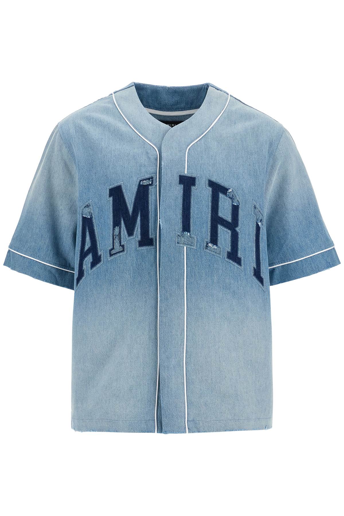 Sunfaded Baseball Shirt  - Blue