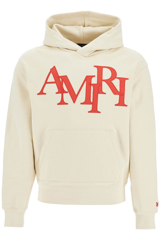 Hoodie By Amiri With Staggered  - White