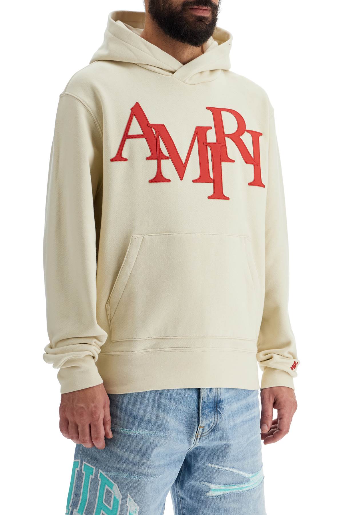 Hoodie By Amiri With Staggered  - White