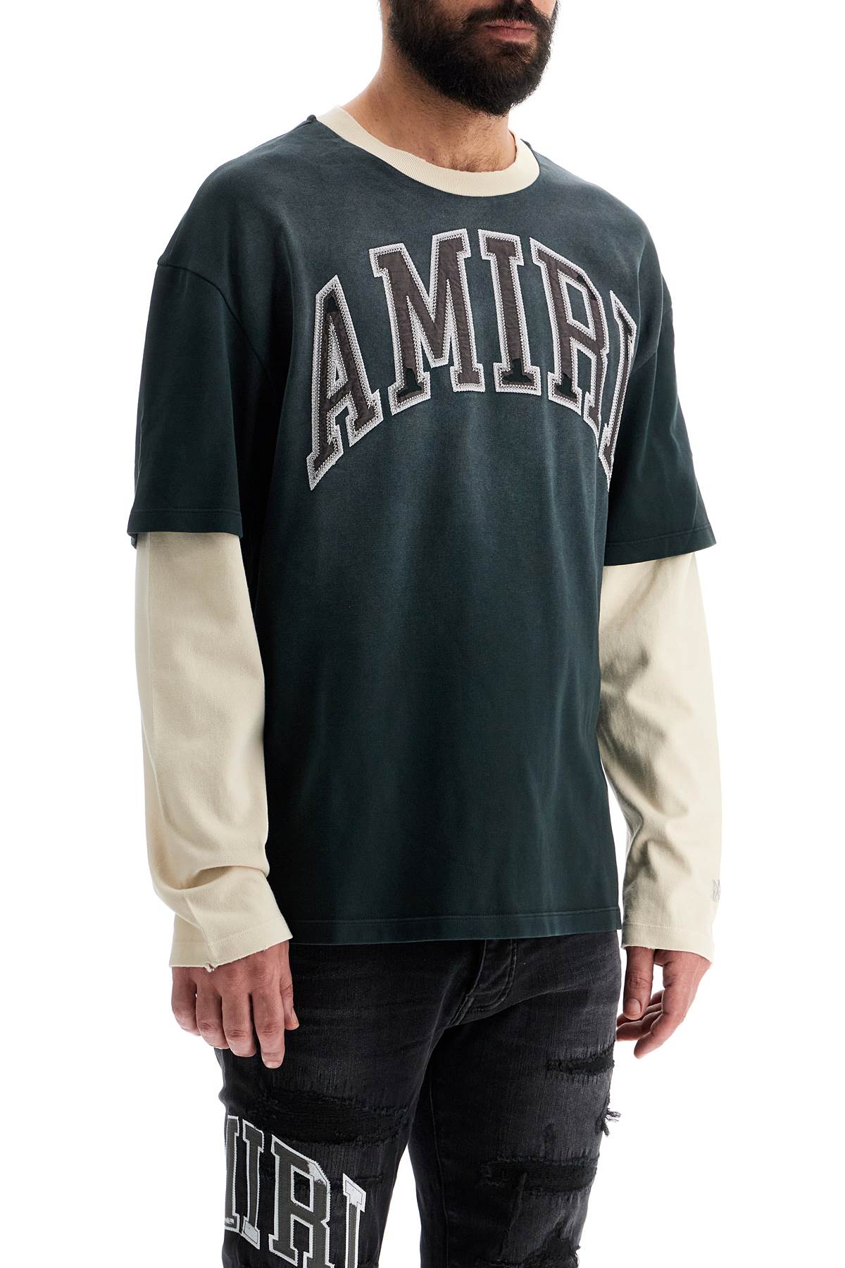 "amiri Vintage Long Sleeve T  - Black