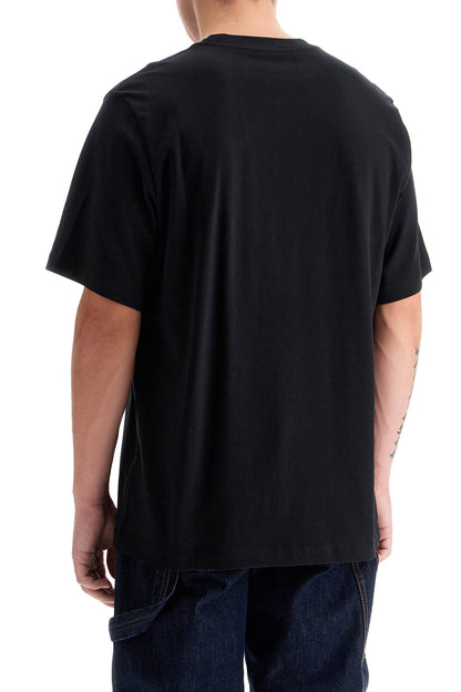 T-shirt With Logo Print  - Black