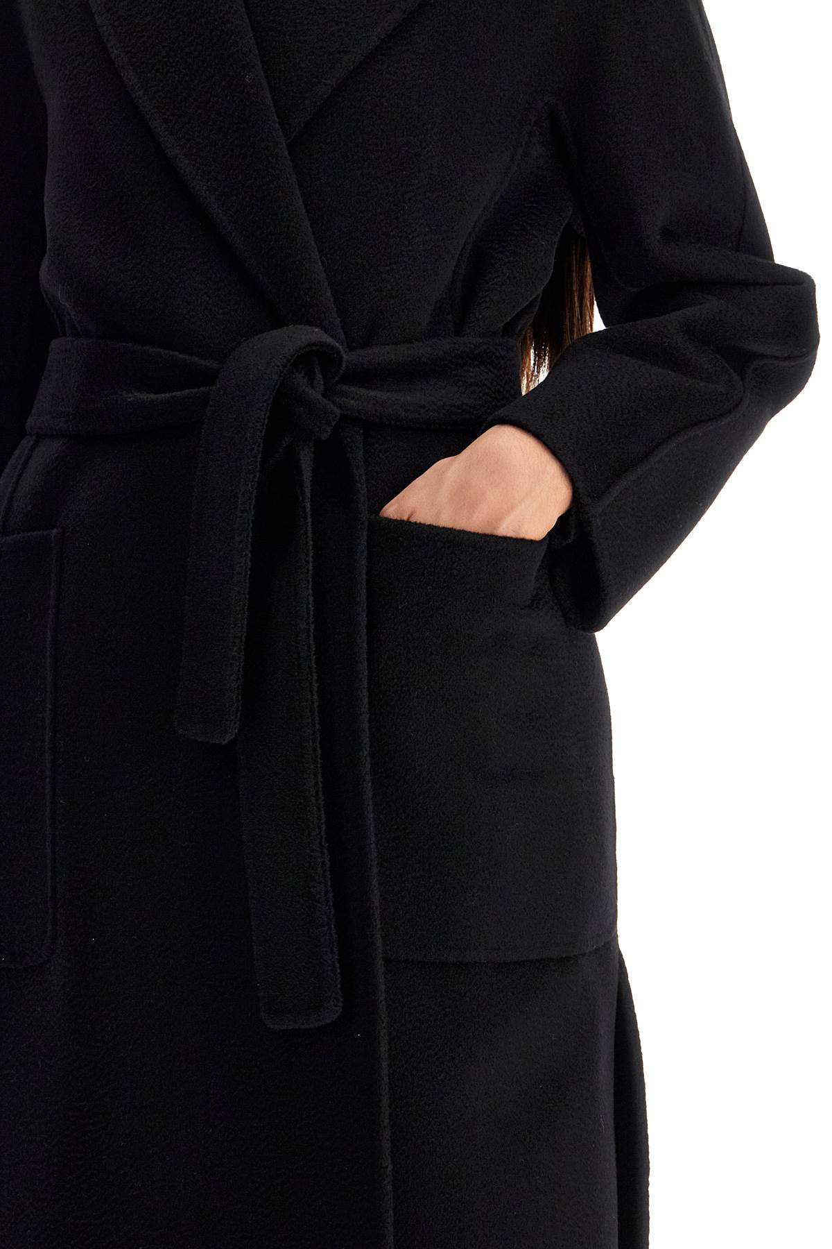 'amore' Robe Coat  - Black