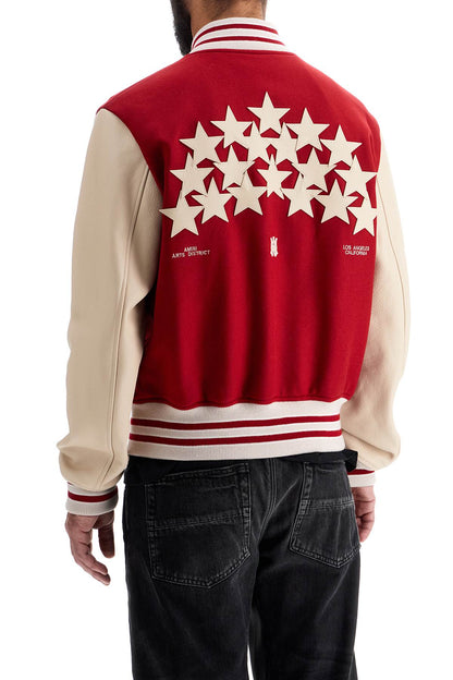 Stars Bomber Jacket  - Red