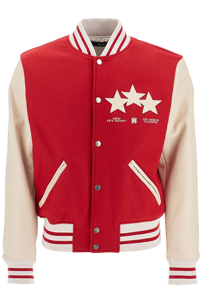 Stars Bomber Jacket  - Red