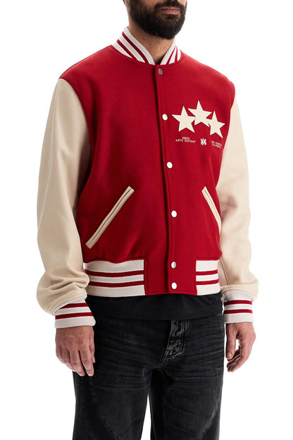 Stars Bomber Jacket  - Red