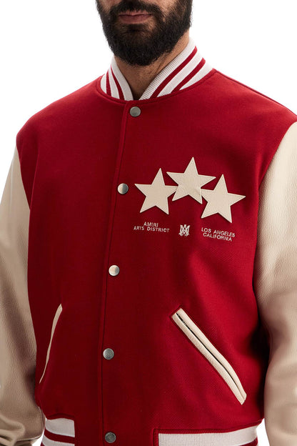 Stars Bomber Jacket  - Red