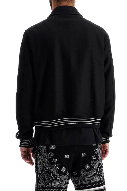 Bones Varsity Jacket  - Black