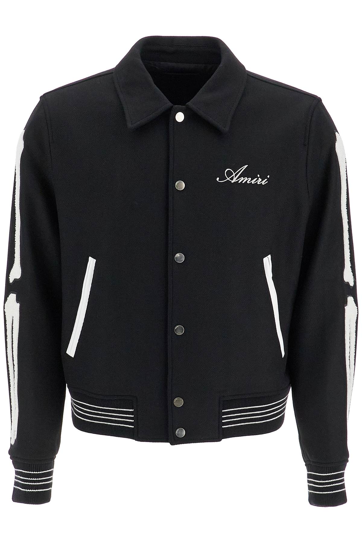 Bones Varsity Jacket  - Black