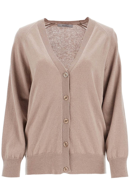 Wool And Cashmere Cardigan  - Brown