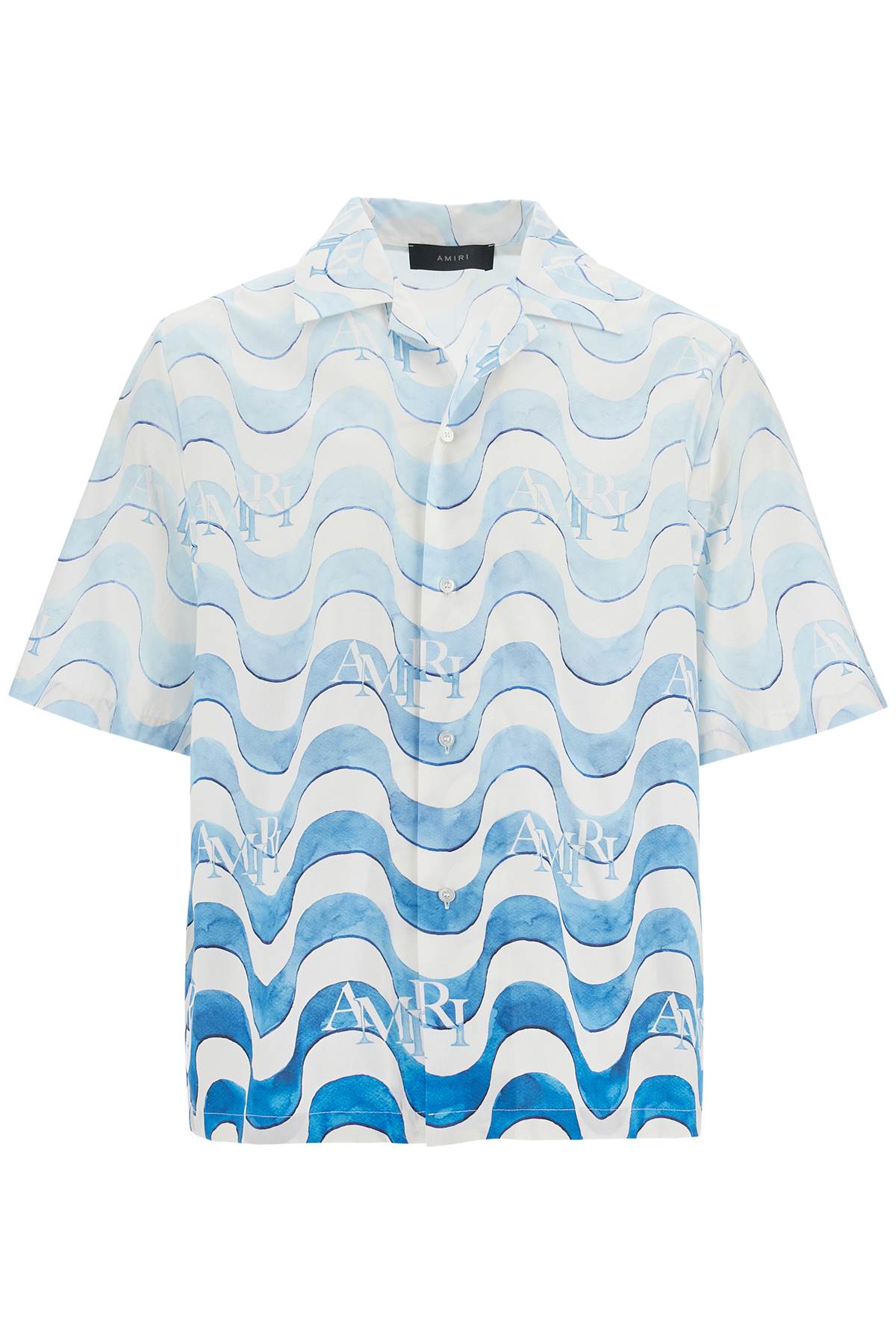 Printed Cotton Shirt  - Blue