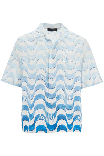 Printed Cotton Shirt  - Blue