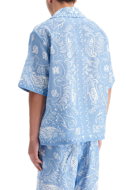 Short-sleeved Bandana Water  - Light Blue