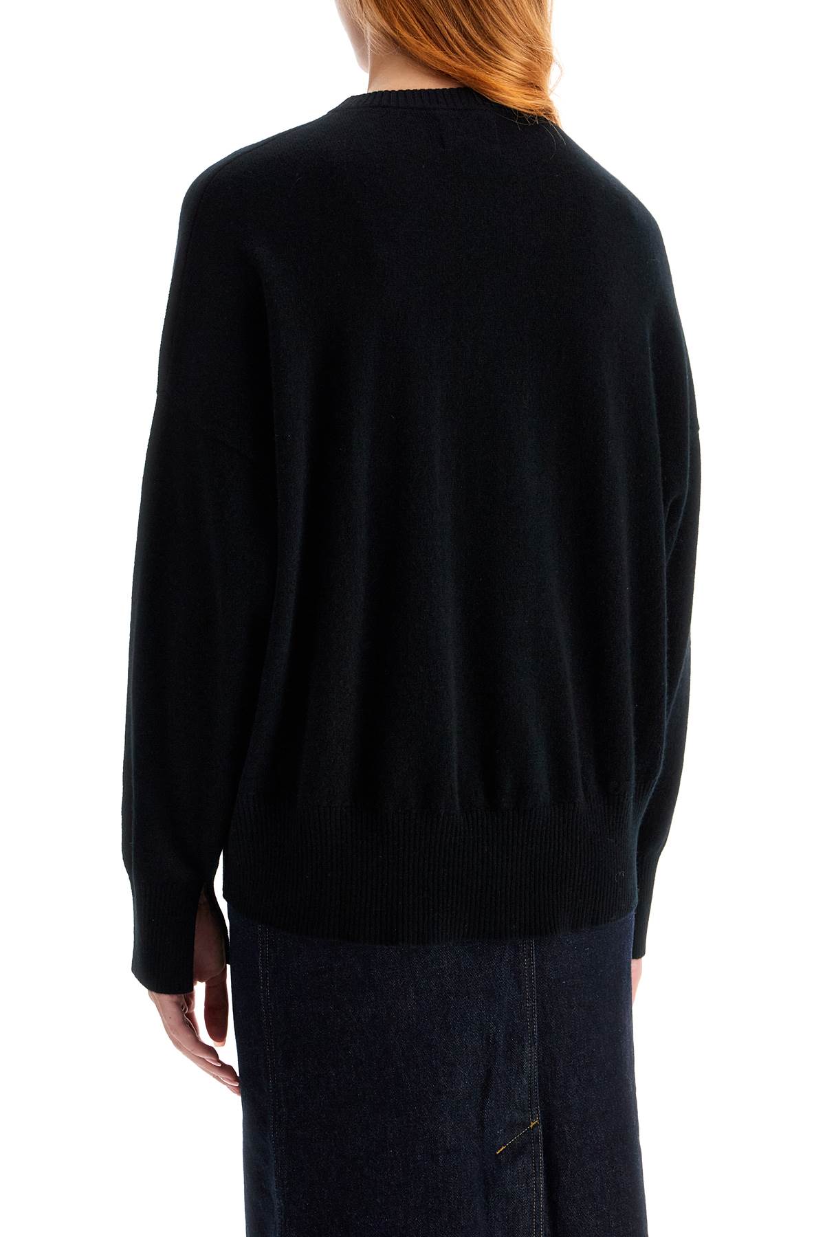 Cashmere Pullover Sweater For  - Black