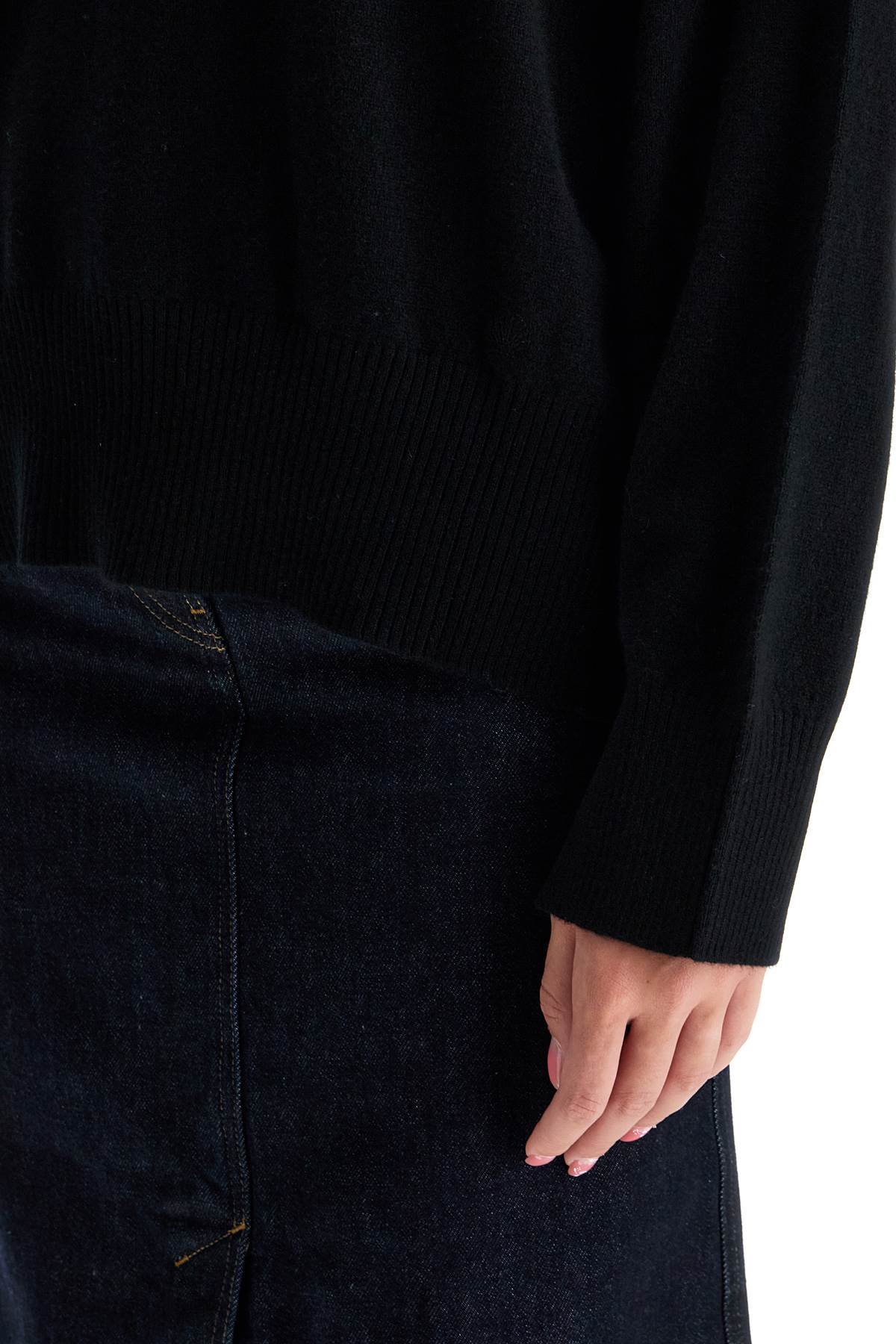 Cashmere Pullover Sweater For  - Black