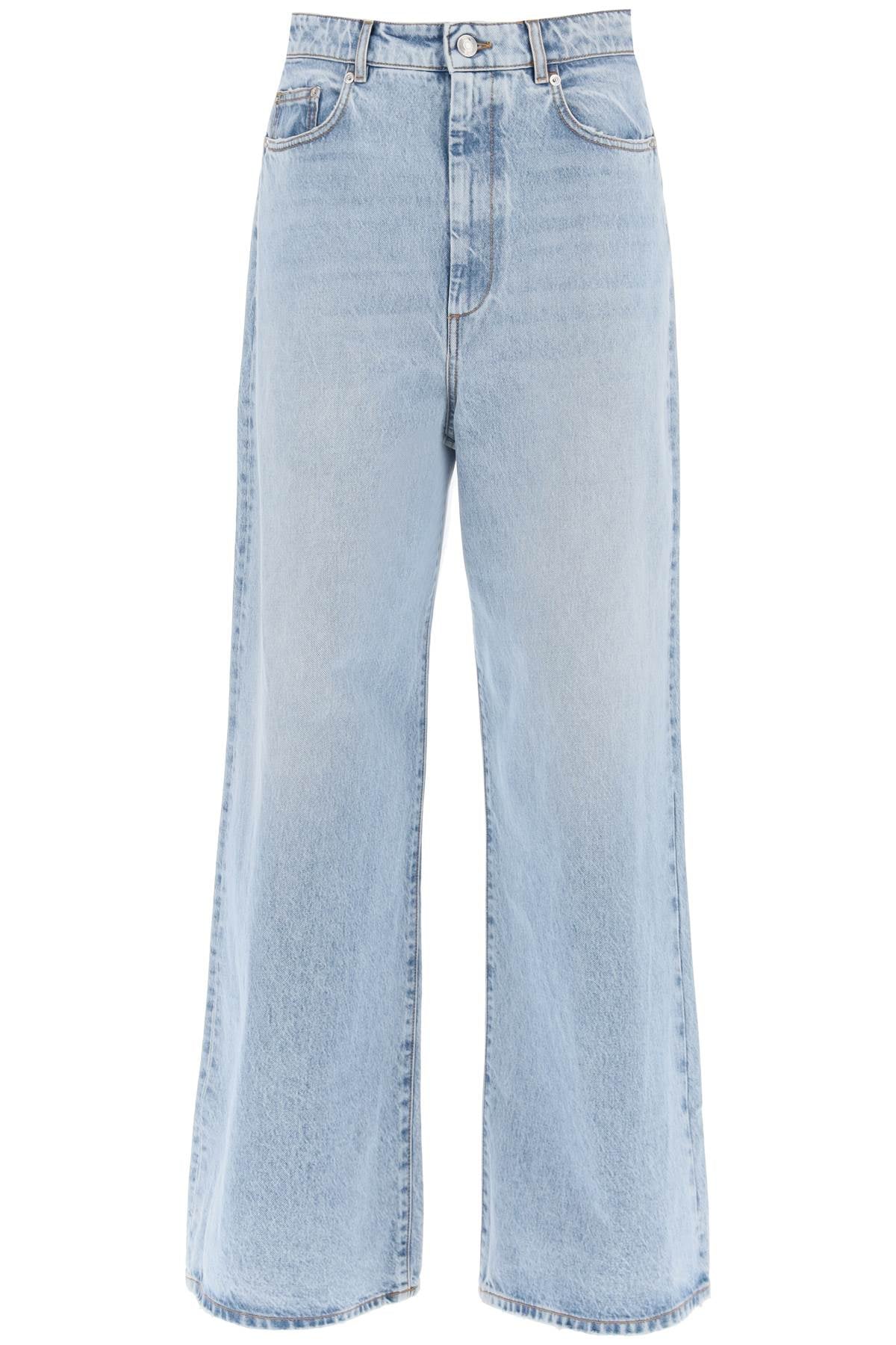 Wide-legged Angri Jeans For A  - Light Blue