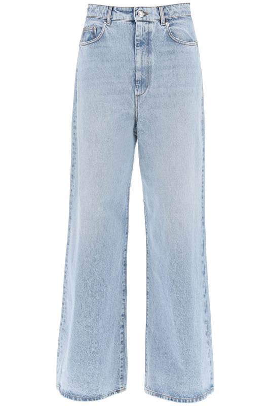 Wide-legged Angri Jeans For A  - Light Blue