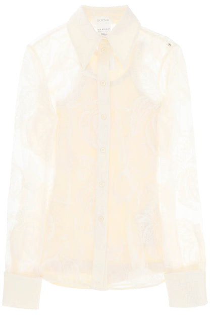 "pizzo Asti Lace Shirt  - White