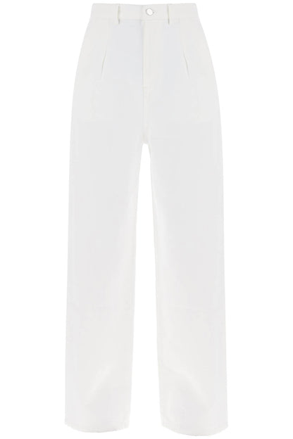 Attu Oversized Jeans  - White