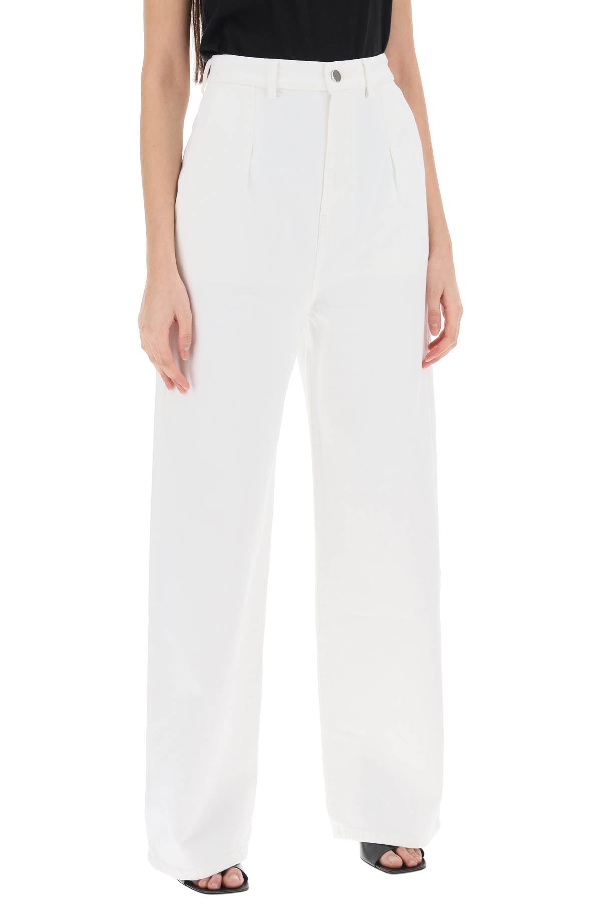 Attu Oversized Jeans  - White