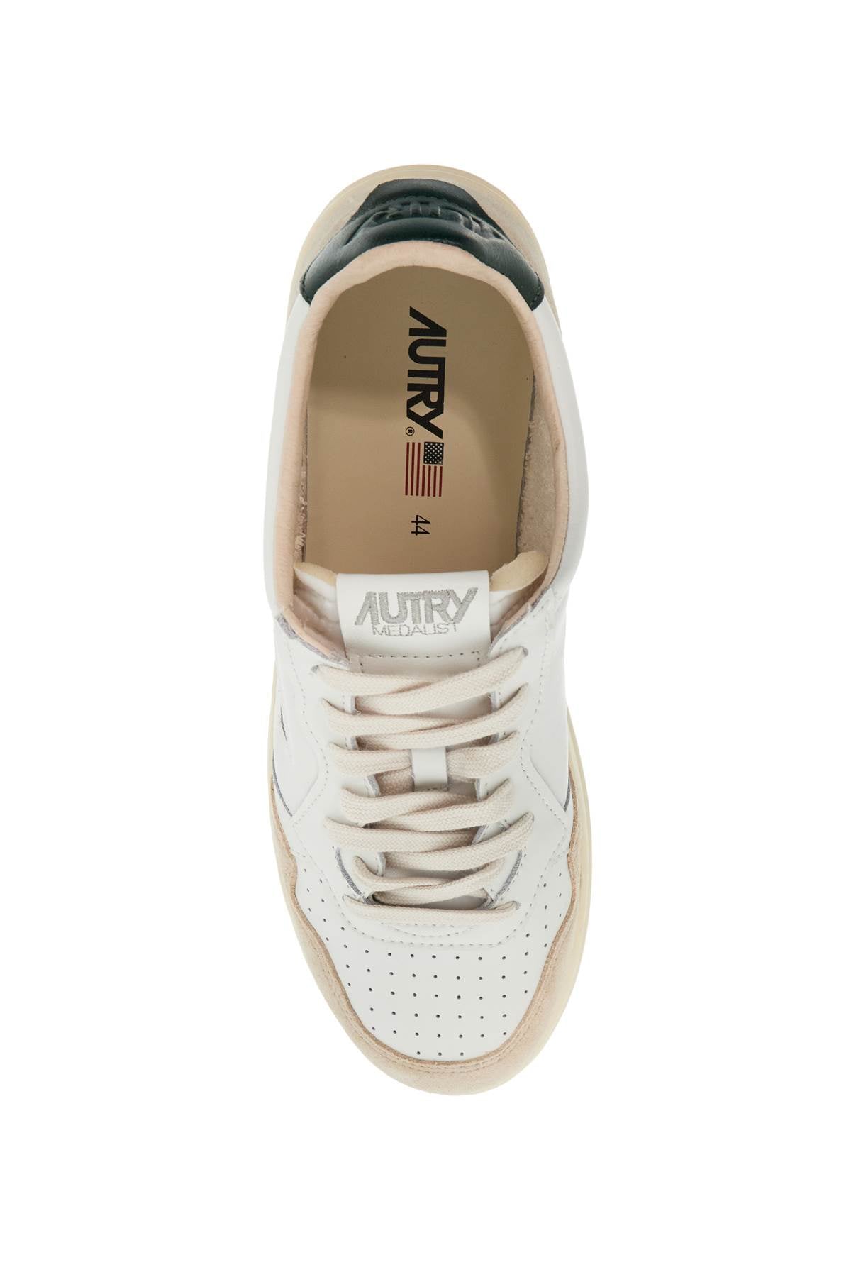 Leather Medalist Low Sneakers  - White