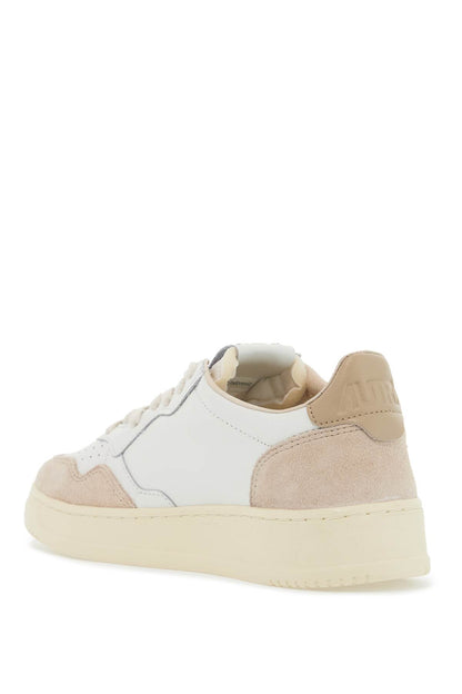 Leather Medalist Low Sneakers  - Beige