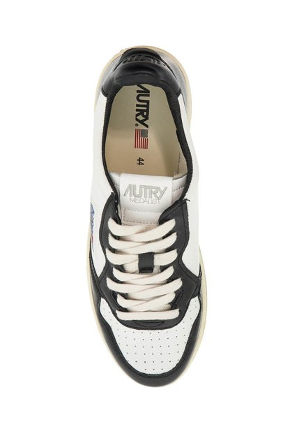 Leather Medalist Low Sneakers  - White