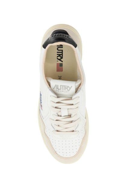 Leather Medalist Low Sneakers  - Beige