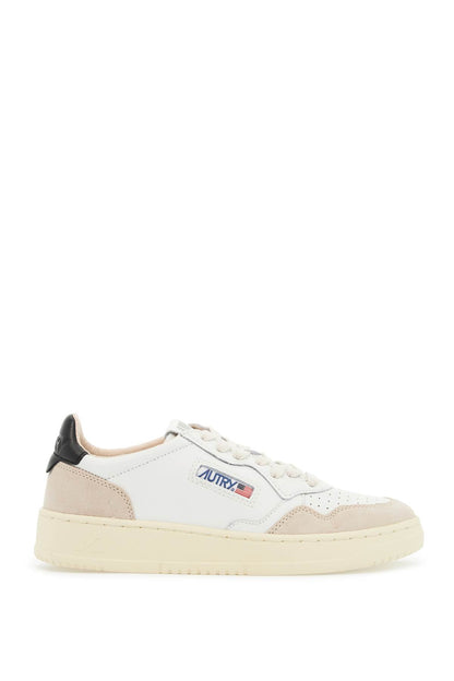 Leather Medalist Low Sneakers  - Beige