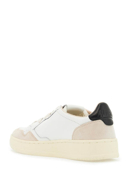 Leather Medalist Low Sneakers  - Beige