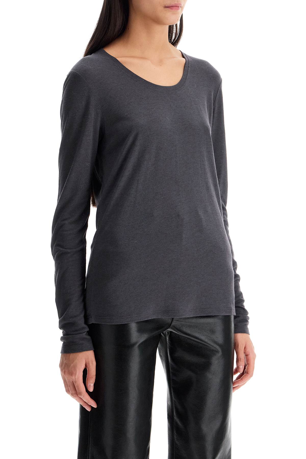 Long-sleeved Top For  - Grey