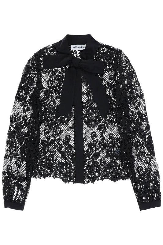 Floral Lace Shirt  - Nero